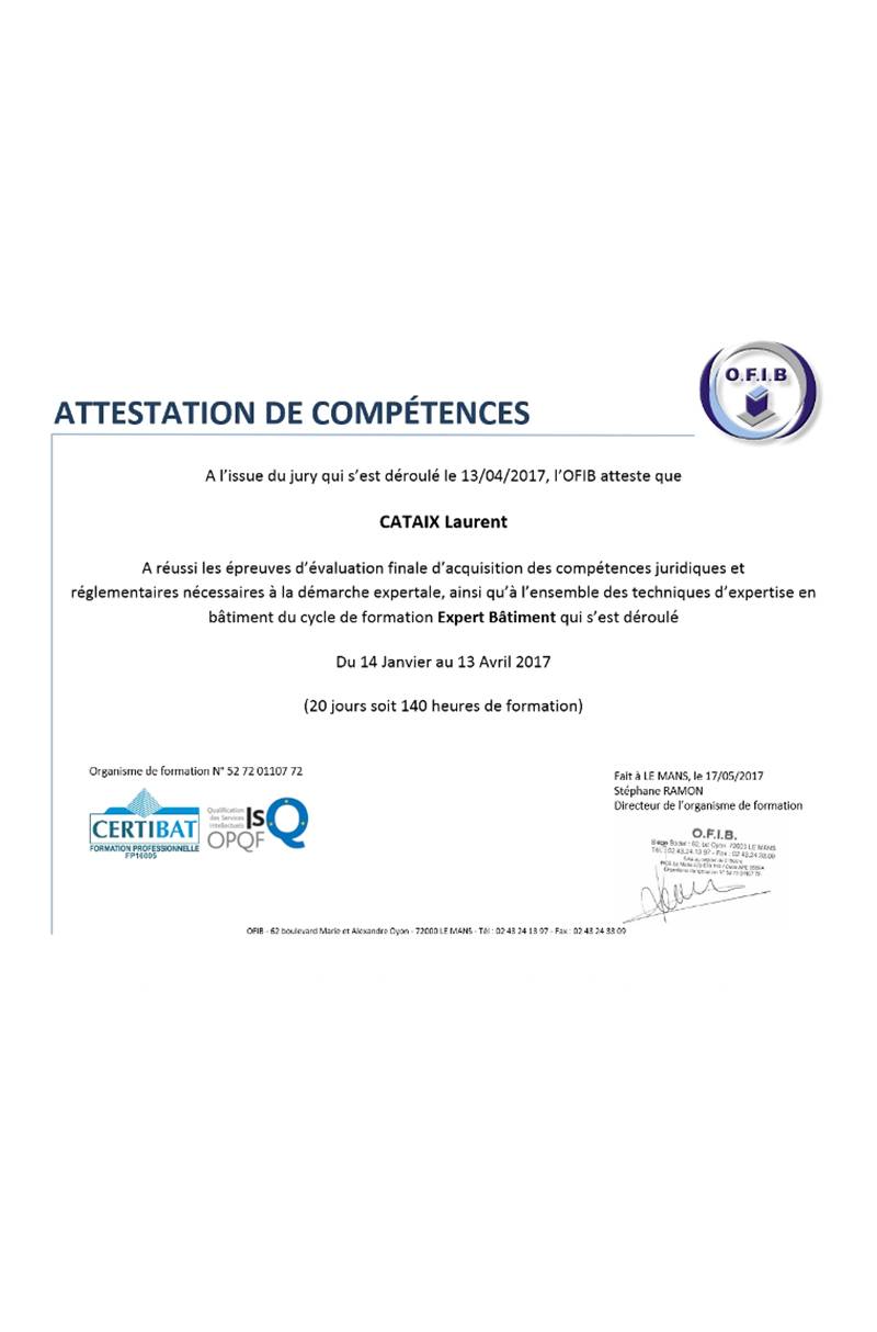 attestation expert bâtiment attestation expert bâtiment